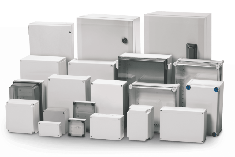 Fibox enclosures stock image