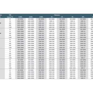 HVR Series Electrical Specifications