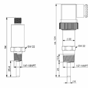 core-sensors-cs20-industrial-temperature-transmitter-dimensional-diagram