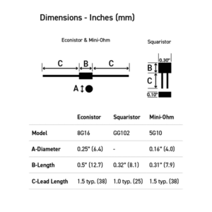 general-resistance-dimension-information